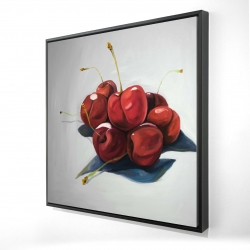 Framed 48 x 48 - 3D - Pile of cherries