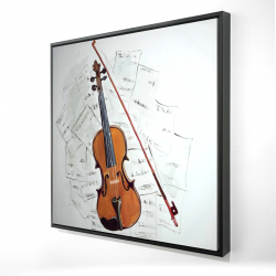 Violon sur partitions