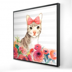 Petit chat de fleur