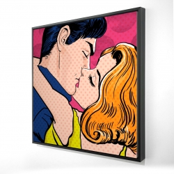 Pop art style couple