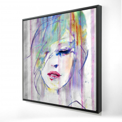 Framed 48 x 48 - 3D - Abstract beauty