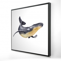 Baleine bleue aquarelle