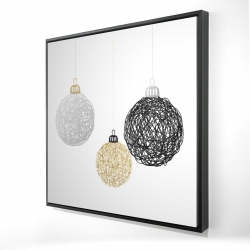 Three christmas balls