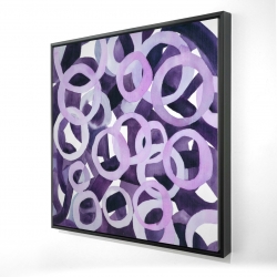 Abstract purple rings