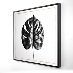 Split leaf philodendron with gold lines