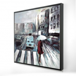 Abstract pedestrian crossing