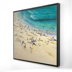 Summer crowd at the beach