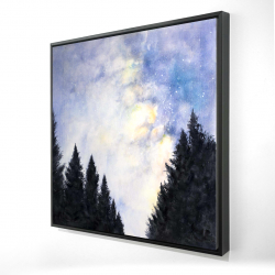 Starry sky in forest