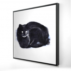 Abstract watercolor cat