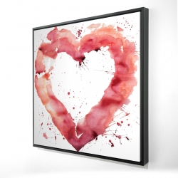 Watercolor abstract heart
