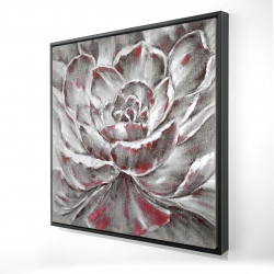 Gray and pink flower