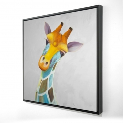 Colorful giraffe