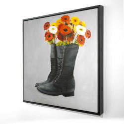 Boots full of flowers