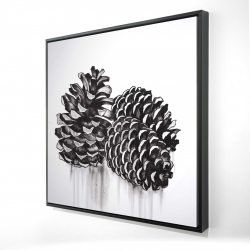 Three small pine cones