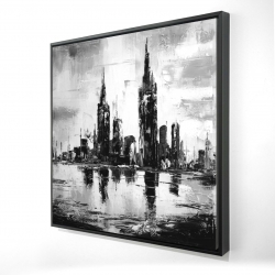 Paysage urbain monochrome