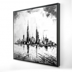 Ville abtraite monochrome