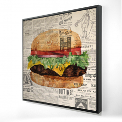 Vintage style all dressed cheeseburger