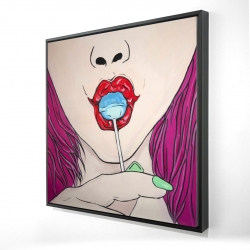 Framed 24 x 24 - 3D - Lollipop