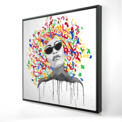 Woman street art pop