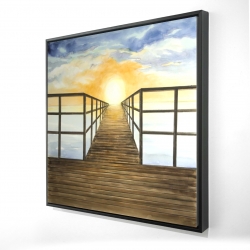 Couché de soleil dans la mer