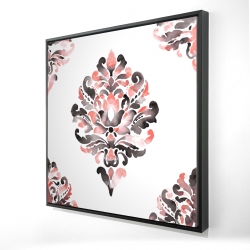 Ornement baroque corail