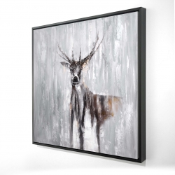 Abstract deer in the forest
