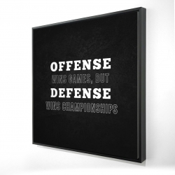 Offense wins games...