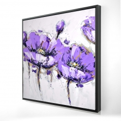 Fleurs mauves abstraites