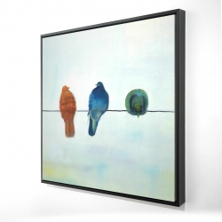 Perched abstract birds
