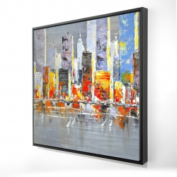 Color splash cityscape