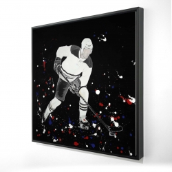 Hockey player ready for action