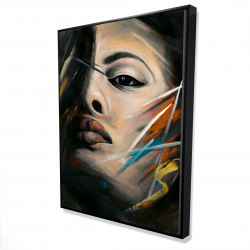 Framed 36 x 48 - 3D - Abstract woman portrait