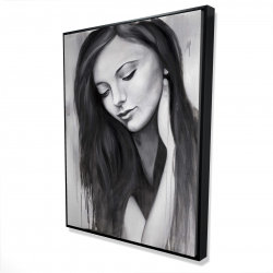 Framed 36 x 48 - 3D - Realistic woman portrait