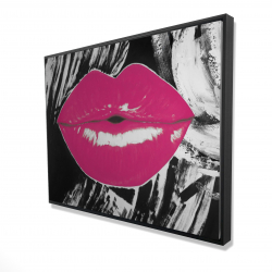Pink glossy lips