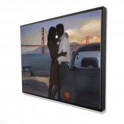 A loving couple in san francisco