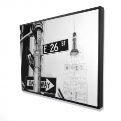 Framed 36 x 48 - 3D - New york city street signs