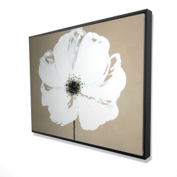 Framed 36 x 48 - 3D - Abstract color splash flower