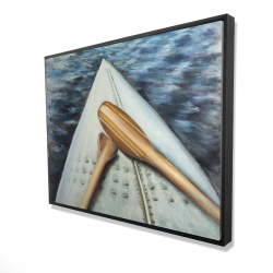 Framed 36 x 48 - 3D - Canoe adventure