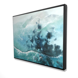 Framed 36 x 48 - 3D - Seaside of the caribbean