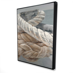 Framed 36 x 48 - 3D - Tie-down ropes closeup