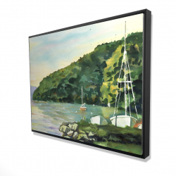 Framed 36 x 48 - 3D - Sailboat day