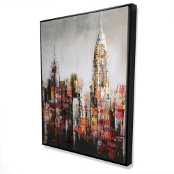 Ville avec éclats de peinture