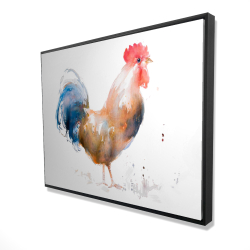 Coq style aquarelle