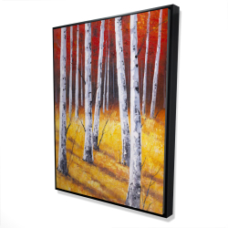 Paysage de forêt d'automne