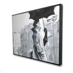 Woman in the rain