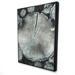 Encadré 36 x 48 - 3D - Bûches de bois empilées
