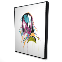 Femme art de rue graffiti