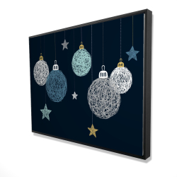 Framed 36 x 48 - 3D - Christmas ball vector