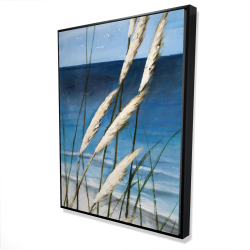 Wild herbs in the wind on at the beach