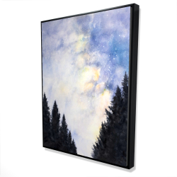 Starry sky in forest